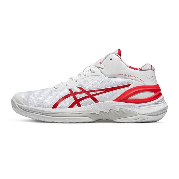 ASICS GELBURST 28 Rebound Slip Resistant Mid top Basketball Shoes Men's White Red