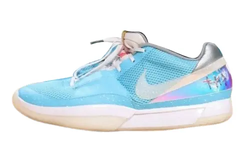Nike Ja 1 Morant Generation Round Toe Comfortable Non-Slip Low Top Basketball Shoes Men's Blue Silver