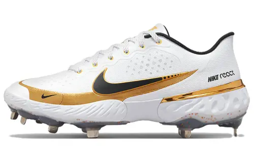 Nike Alpha Huarache Elite 3 Low 'White Metallic Gold'