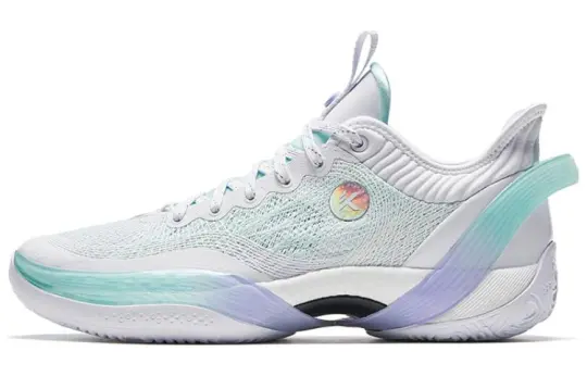 ANTA Three Point Rain1.0 Basketball Shoes Men's Low Top White/Green