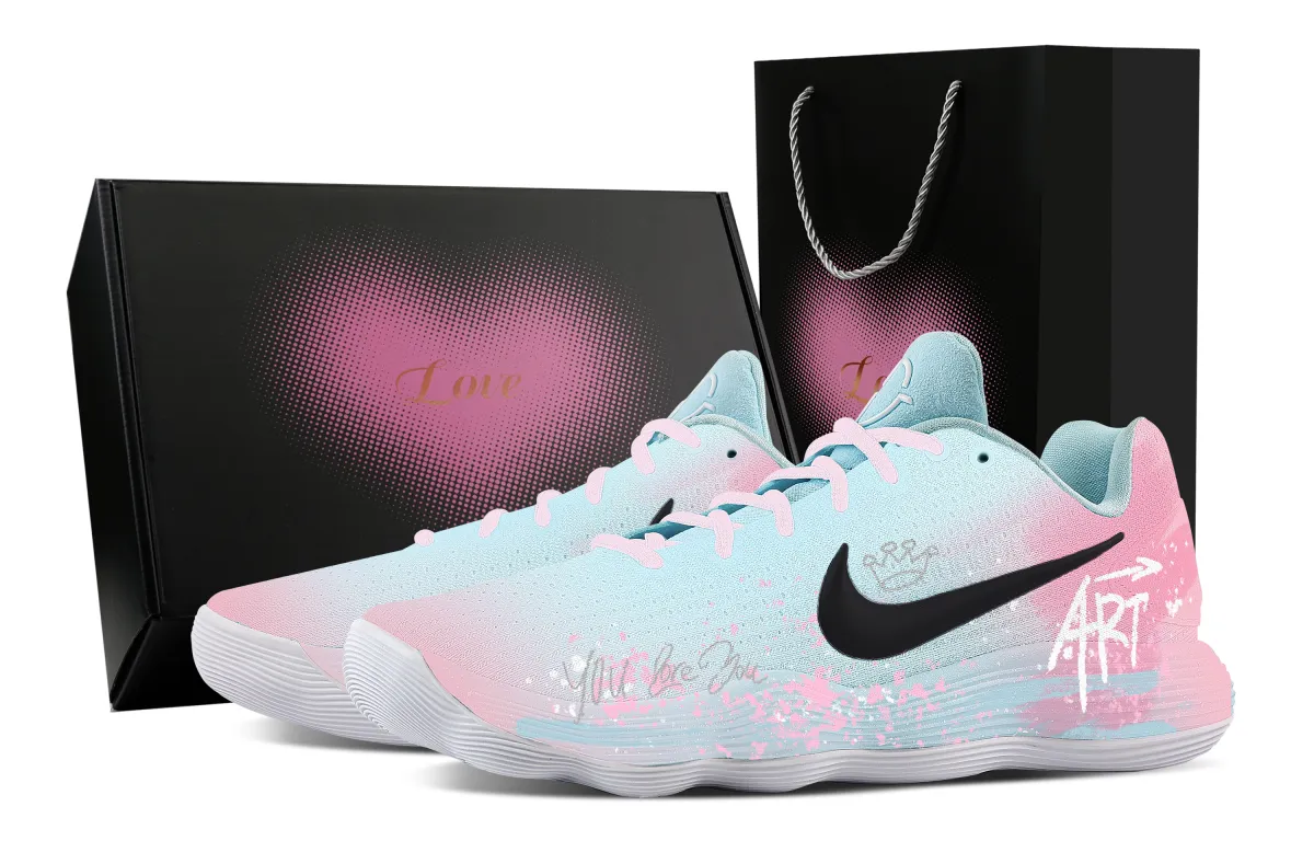 Nike Hyperdunk 2017 Sweet Heart Box Cushioning Coverage Support Low top Basketball Shoes Men's