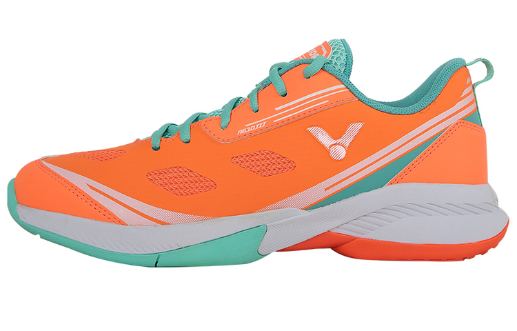 VICTOR Rubber Breathable Low top Badminton Shoes Unisex Neon Orange