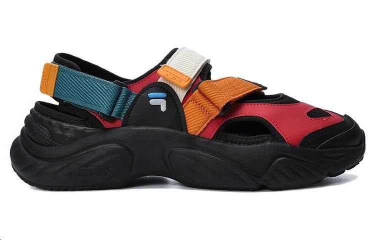 Мужские сандалии Fila FILA FUSION CONCH SANDAL (черно-оранжевые) — фото 2