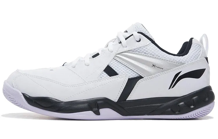 Li Ning Koba Textile, Synthetic Leather Cushioning Slip Resistant Abrasion Resistant Breathable Low top Badminton Shoes