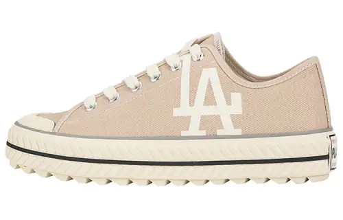 MLB Playball New Chunky Slip Resistant, Abrasion Resistant, Breathable, Lightweight Low top Canvas Shoes Unisex Beige