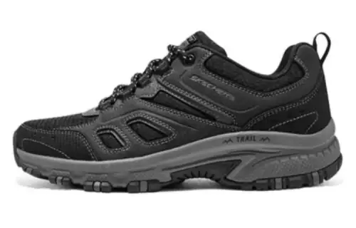 Skechers Cyan Mountain Lace Up Cushioning, Wear Resistant Low top Mountaineering Shoes Women's Charcoal Gray