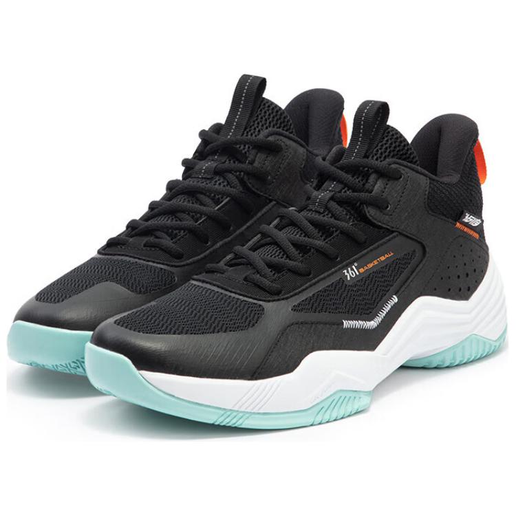 361° Cushioning Slip Resistant Low top Basketball Shoes Men’s Black White