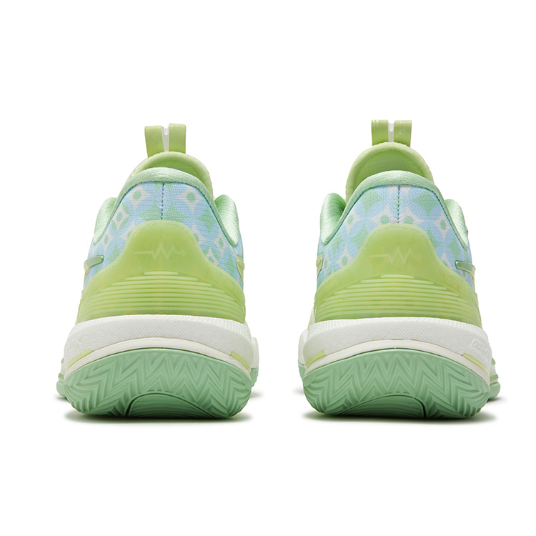 361° BIG3 6.0 Cushioning Slip Resistant Abrasion Resistant Coverage Low top Basketball Shoes Men’s Fig Green