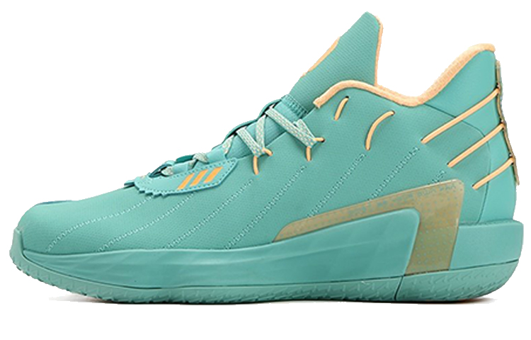 Мужские кроссовки adidas adidas Dame 7 GCA (зелено-желтые)