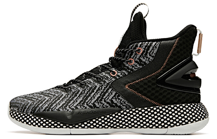 Anta Crazy 3 Cushioning Thermal High top Basketball Shoes Men’s Black White