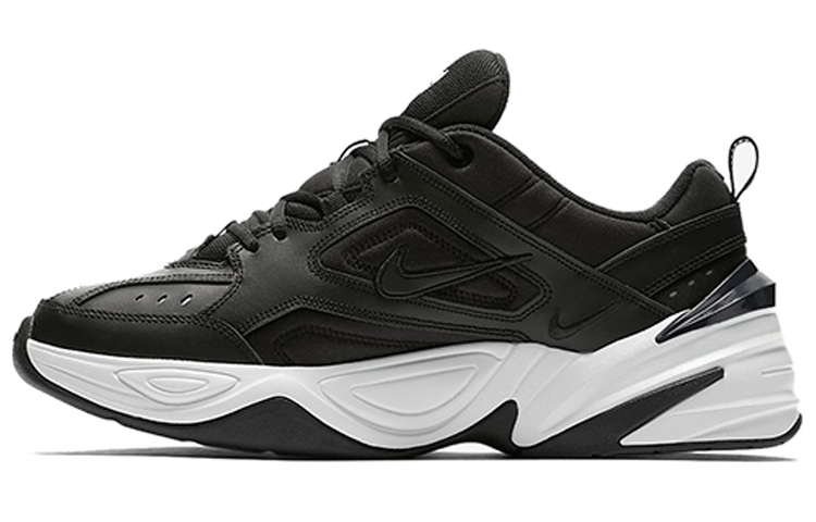 Nike M2K Tekno Black Comfort Low Top Daddy Shoes Men and Women Black and White
