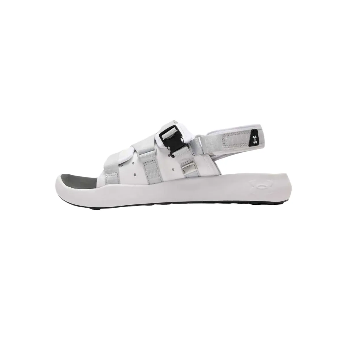 Under Armour Leather One Strap Sandals Unisex White