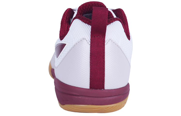 Li Ning Cushioning Slip Resistant Abrasion Resistant Low top Table Tennis Shoes Unisex Gray Deep Red
