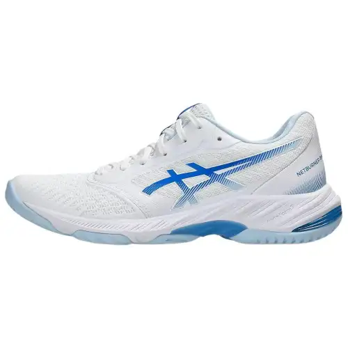 ASICS Netburner Ballistic Ff 3 White Blue Coast Women's