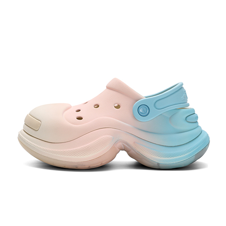 Ouder Sand Open Ended Smile Collection, Heart Hole Summer, Cherry Mint Clogs Women's Pink Blue Gradient