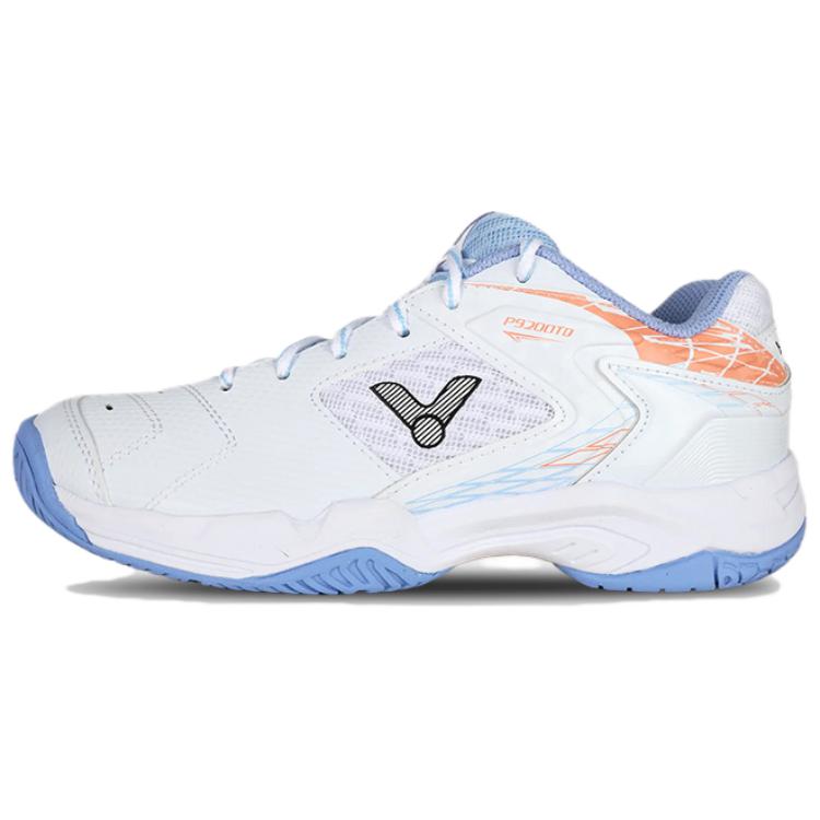 VICTOR 9200TD Abrasion Resistant Slip Resistant Low top Badminton Shoes Unisex White Blue