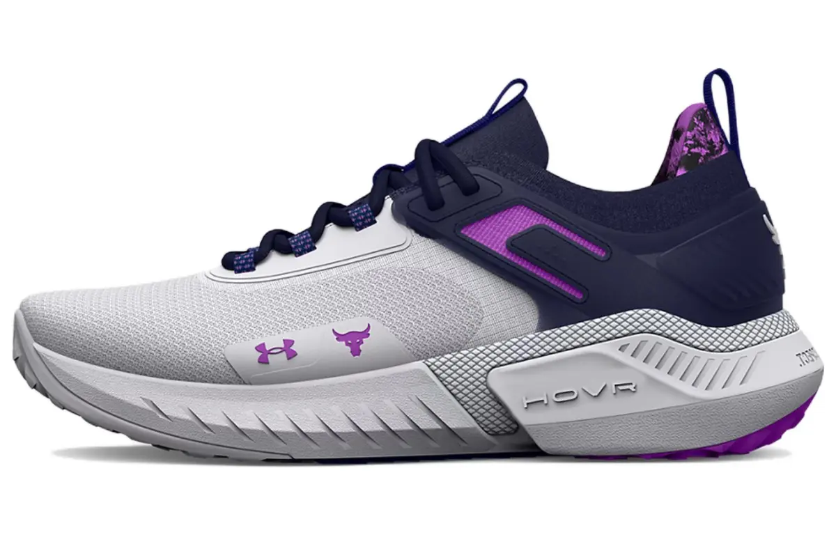 Under Armour Project Rock 5 Disrupt Training Shoes 'White Midnight Navy' Women's