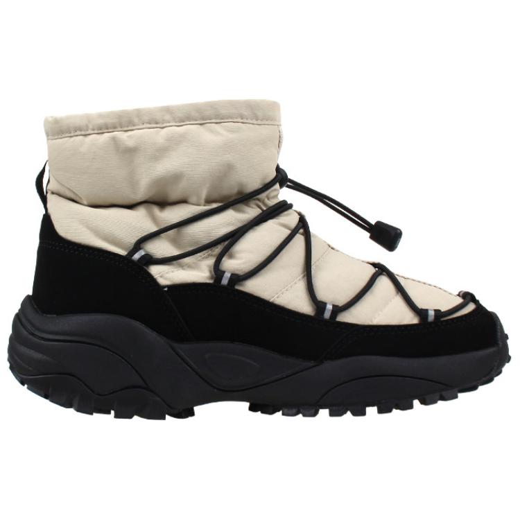 THE NORTH FACE BOREALIS Thermal Abrasion Resistant Slip Resistant Trendy Short Snow Boots Unisex White Black