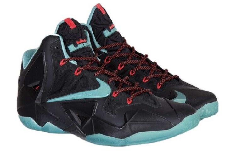 Мужские кроссовки Nike Lebron 11 Diffused Jade 11 (черный / зеленый) — Чёрный / зелёный — фото 3