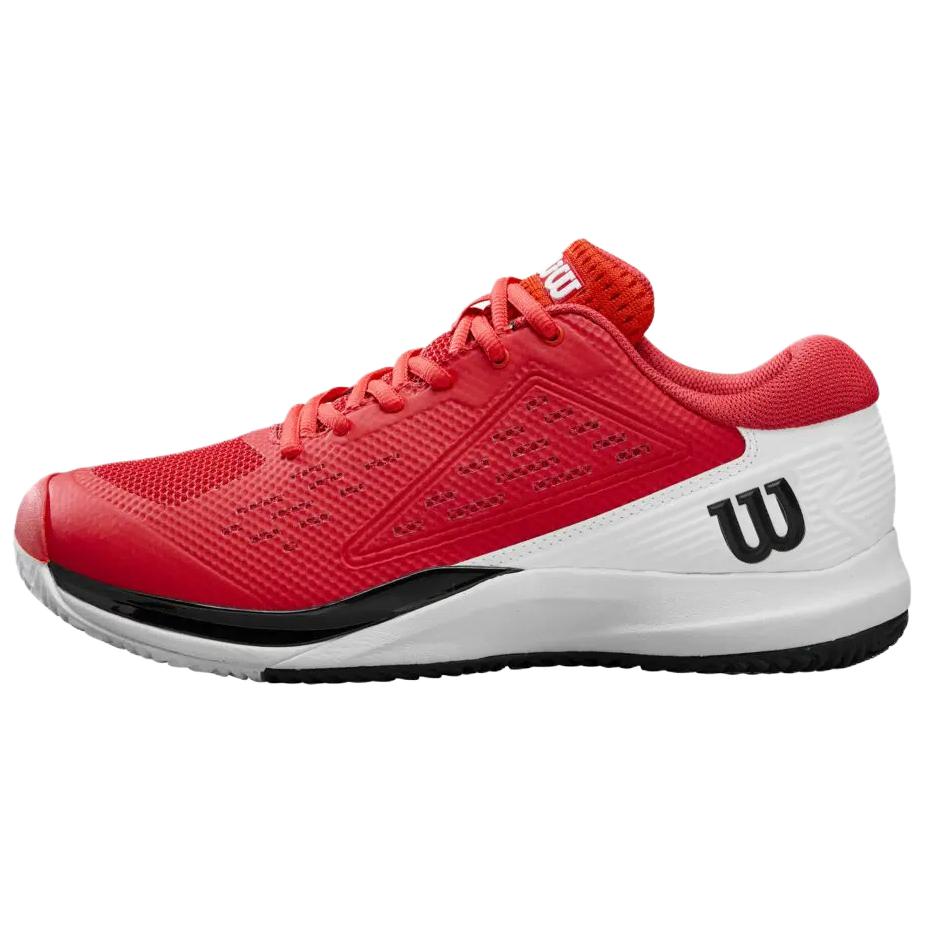 Wilson Rush Pro Ace Cushioning Abrasion Resistant Cushioning, Wear Resistant Low top Tennis Shoes Men’s Red White