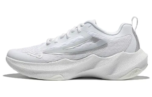 FILA Fabric Low top Tennis Shoes Unisex Silver White