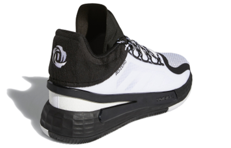 Мужские кроссовки adidas D rose 11 (белый / черный) — Белый / чёрный — фото 4
