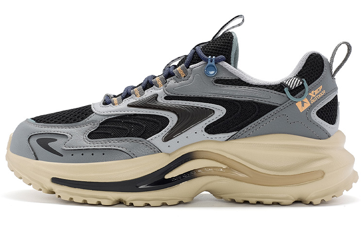 XTEP Infinity 2 Lightweight Coverage Low top Outdoor Shoes Men’s Black Gray