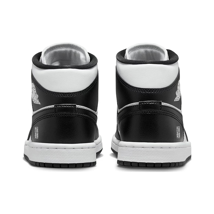 Jordan Air Jordan 1 Abrasion Resistant Slip Resistant Mid top Vintage Basketball Shoes Women’s Black White