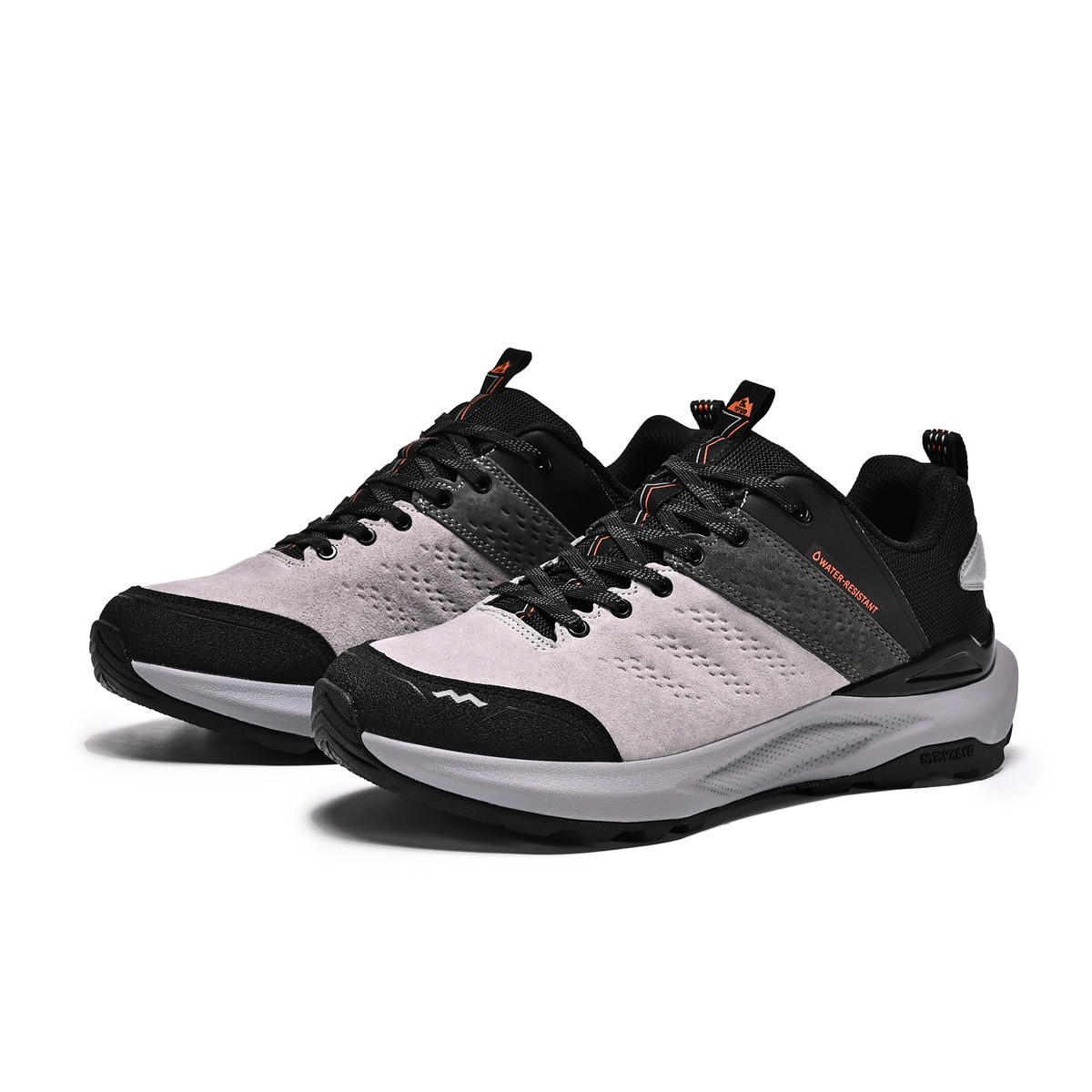 TUTU Abrasion Resistant Cushioning Slip Resistant Low top Hiking Shoes Unisex Light Gray