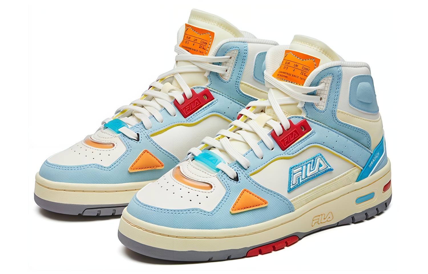 FILA FUSION Teratach Basketball Shoes Textile, Synthetic Leather Mid top Vintage Basketball Shoes Women’s