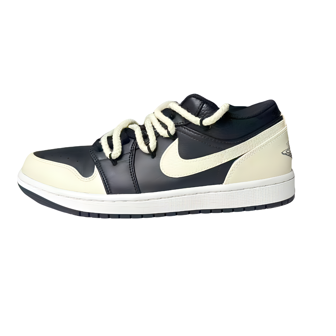 Jordan Air Jordan 1 Vintage Basketball Shoes Unisex Low Top Ivory