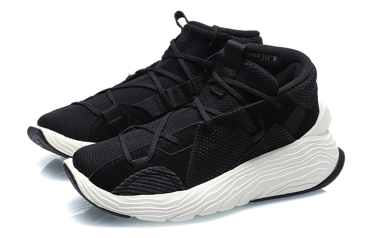 Li Ning Kung Fu Jackie Chan Kung Fu Collection, Essence Winterized Basketball Shoes Women’s Black White
