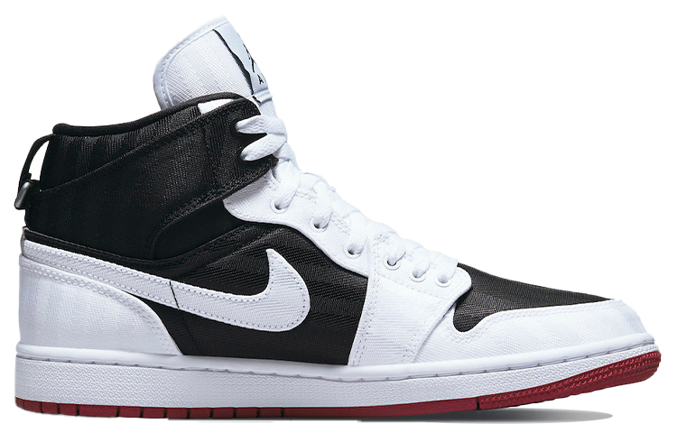 Jordan 1 Mid Se Utility Canvas White Black Gym Red Women’s
