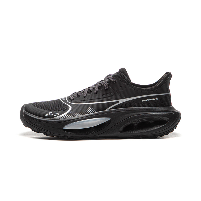 Li Ning Outdoor CF Tracing, Hongyou Low top Hiking Shoes Unisex Black Silver