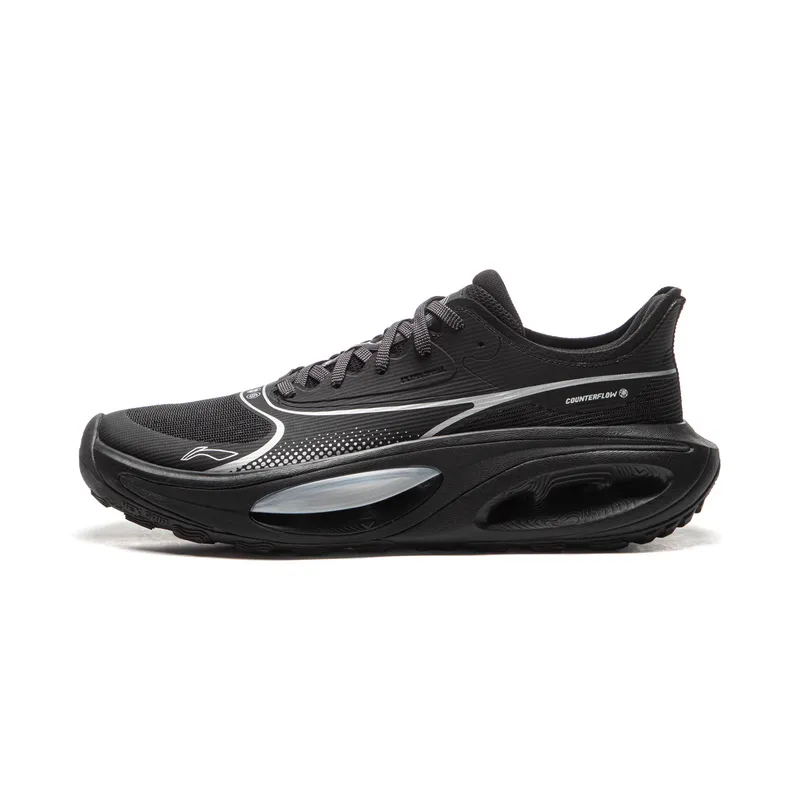 Li Ning Outdoor CF Tracing, Hongyou Low top Hiking Shoes Unisex Black Silver