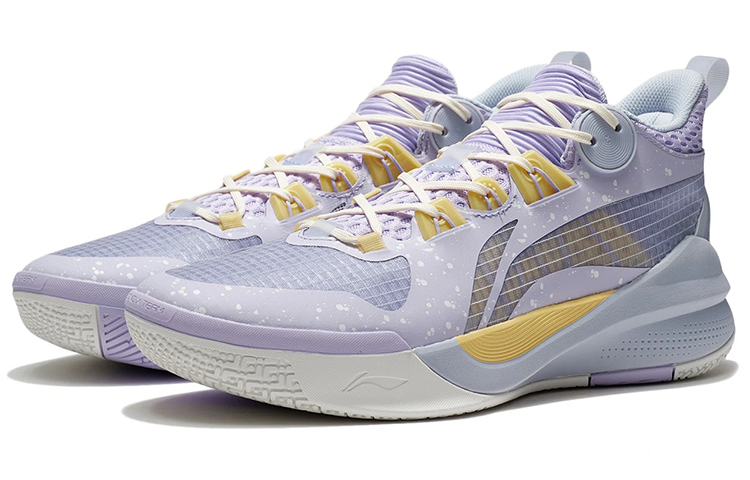 Li Ning Sonic 10 Team Textile, Synthetic Leather, TPU Cushioning Slip Resistant Abrasion Resistant Coverage Support