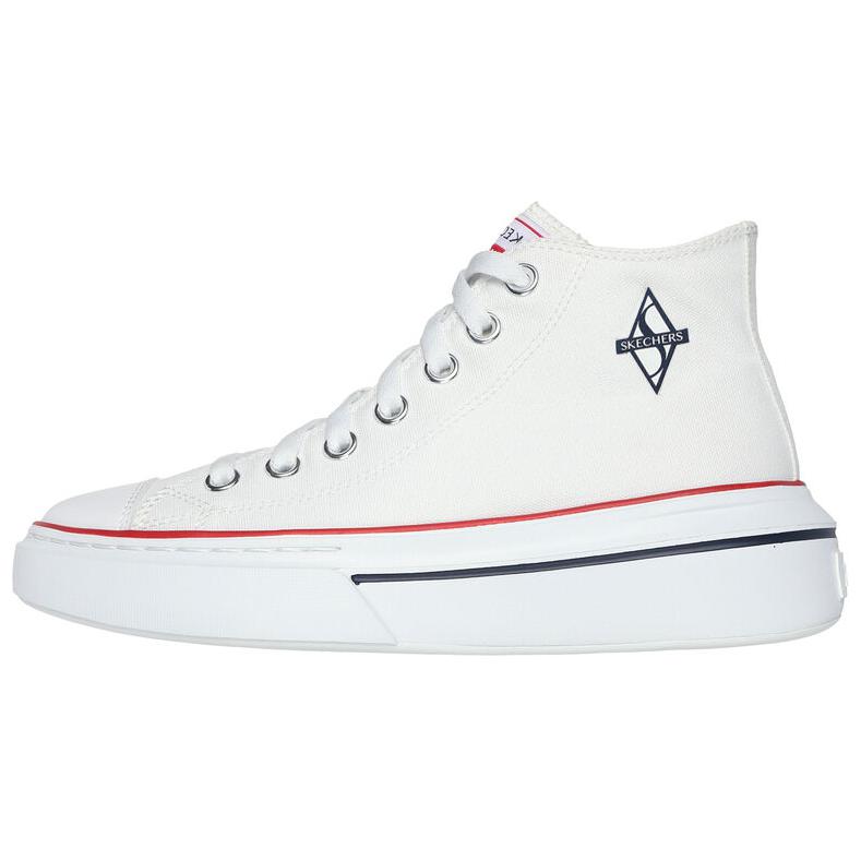 Skechers Cordova Classic Comfortable And Lightweight High top Canvas Shoes Women's White Blue