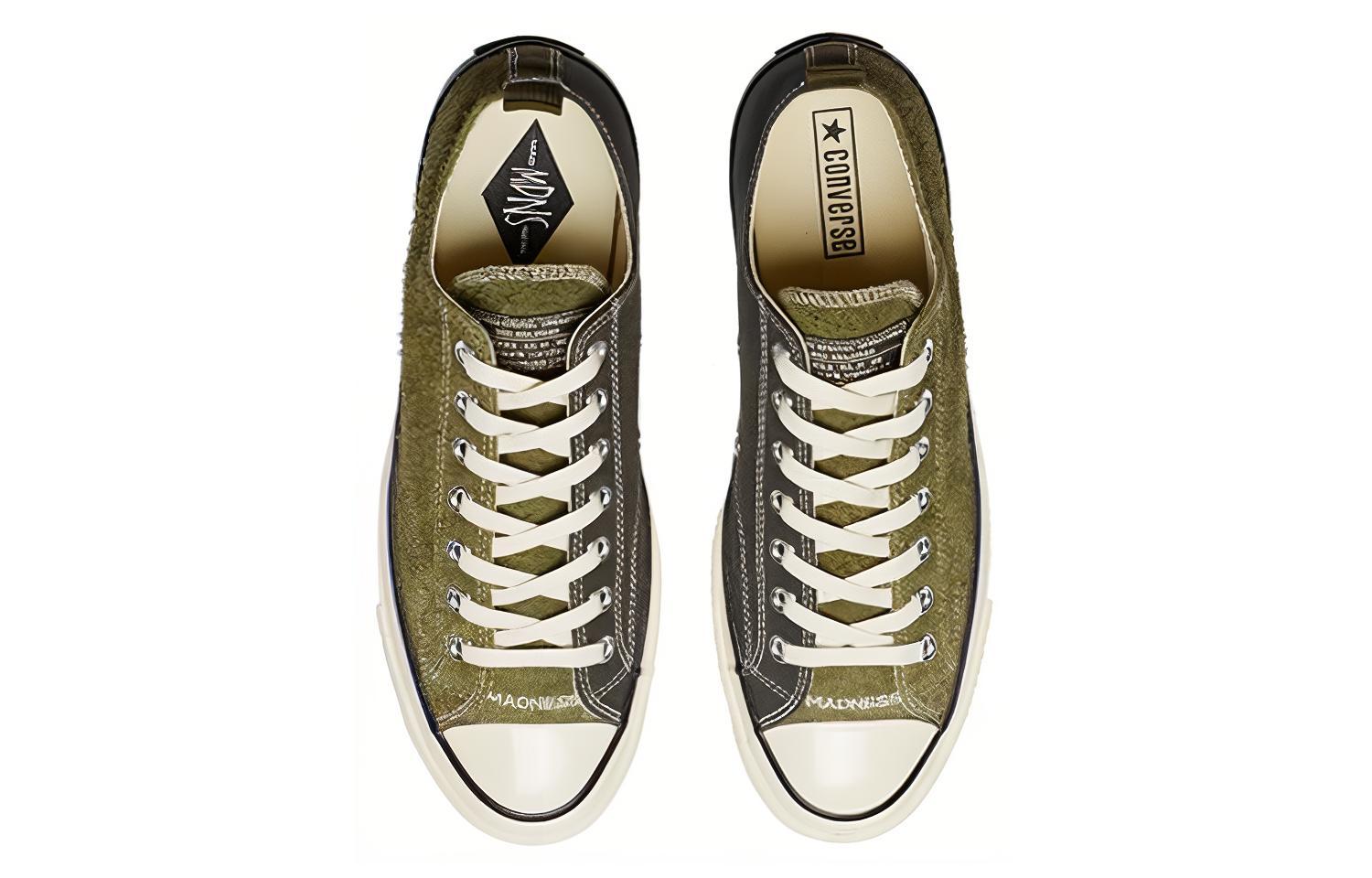 Кеды Converse Chuck 70 (зеленые) — Хаки / белый — фото 4