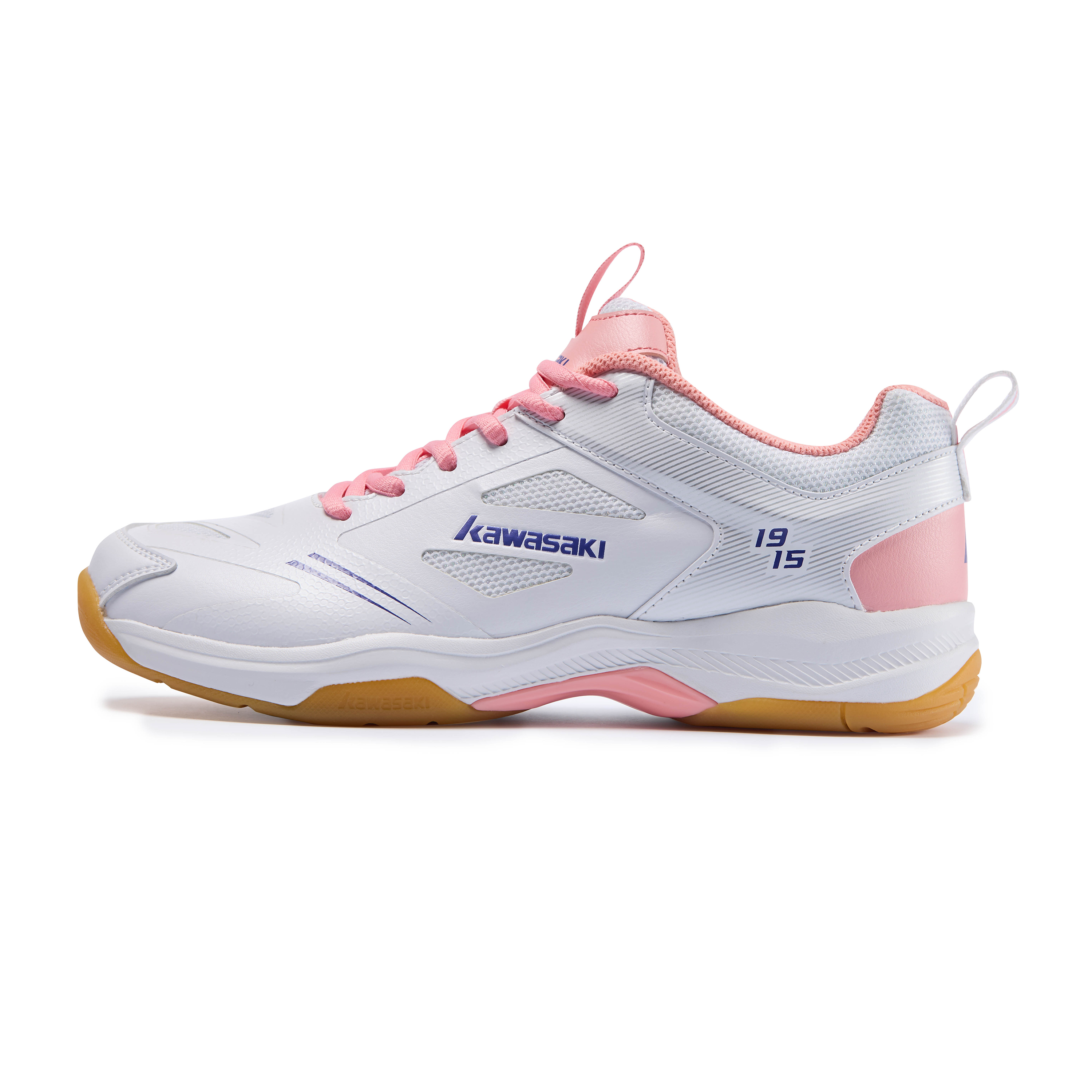 Kawasaki Cushioning Slip Resistant Breathable Low top Badminton Shoes Women’s White Pink