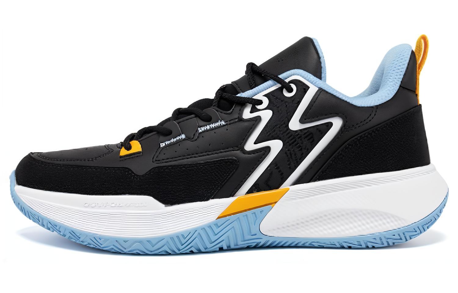 361° Cushioning, Wear Resistant Low top Basketball Shoes Men’s Black Blue