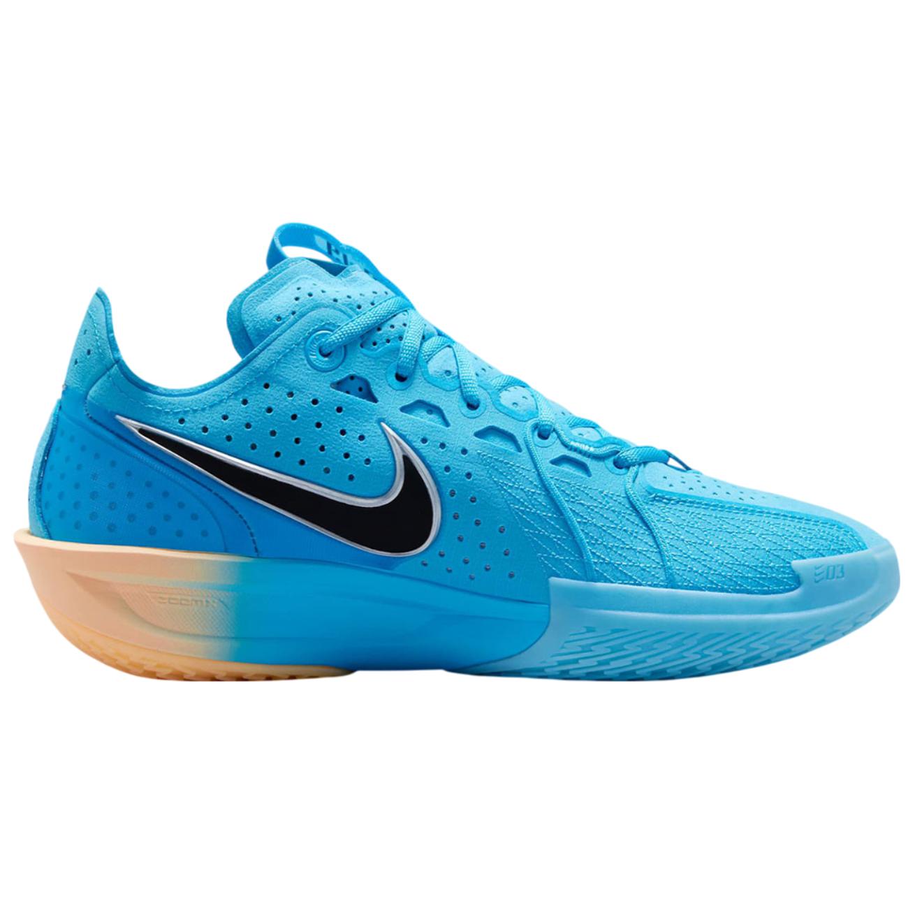 Nike G.T. Cut 3 Slip Resistant Abrasion Resistant Low top Basketball Shoes Unisex Blue