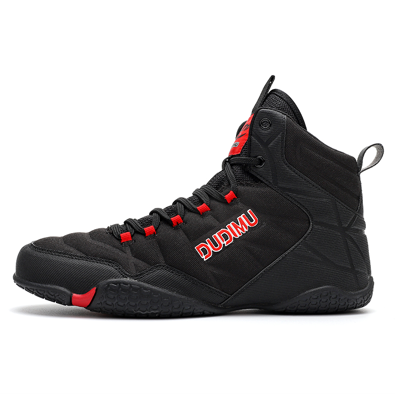 SAIKELONG Professional Boxing Shoes Men’s Breathable, Lightweight, Slip Resistant High top Training Shoes Men’s