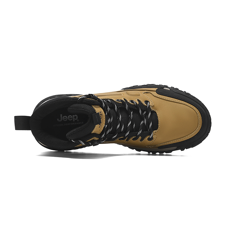 Jeep Cow Split Leather High top Mountaineering Shoes Men’s