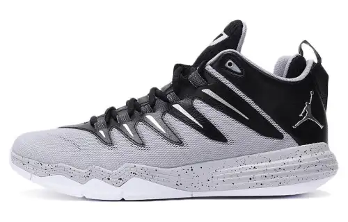 Jordan CP3 9 Cushioning Slip Resistant Low top Basketball Shoes Men's Gray Black