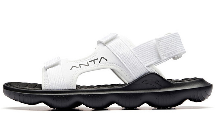 Anta Life Collection Beach Sandals Men's White Black
