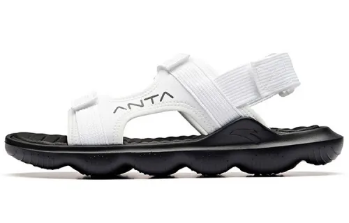 Anta Life Collection Beach Sandals Men's White Black
