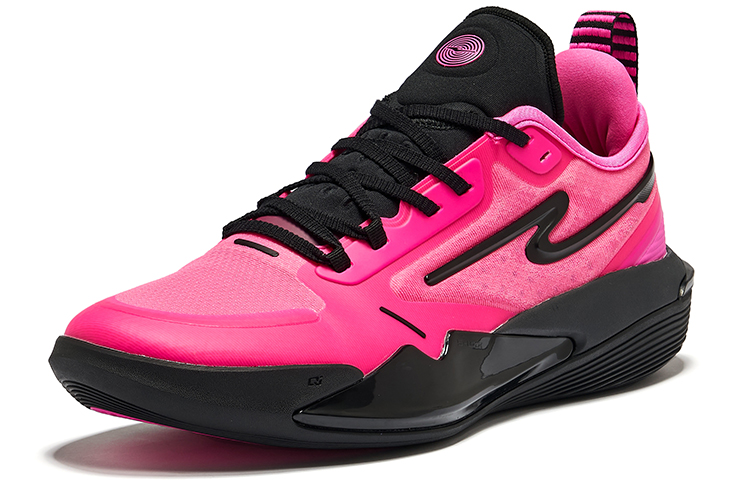 Erke Hunting Cushioning Slip Resistant Low top Basketball Shoes Men’s Numbers Pink/Black