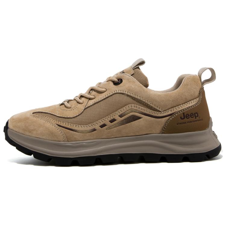 Jeep Comfortable And Trendy Abrasion Resistant Low top Hiking Shoes Men’s Sand Yellow