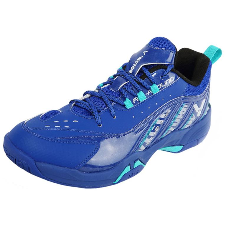 VICTOR Cushioning Slip Resistant Low top Badminton Shoes Unisex Blue