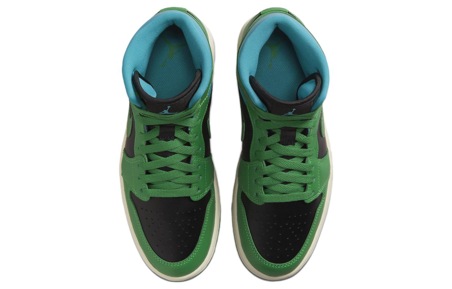Jordan 1 Mid Lucky Green Aquatone Women’s